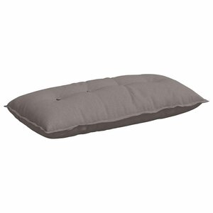 vidaXL Coussin de Dos Taupe 100 x 19 x 50 cm tissu