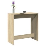 vidaXL Table de bar chêne sonoma 102x50x103 5 cm bois d'ingénierie
