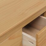 vidaXL Table basse avec tiroir HILL Marron miel 79 5 x 79 5 x 49 cm