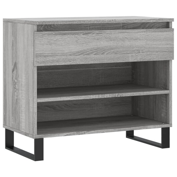 vidaXL Armoire à chaussures Sonoma gris 70x36x60 cm Bois d'ingénierie