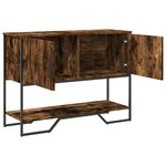 vidaXL Table console chêne fumé 100x35x74 5 cm bois d'ingénierie