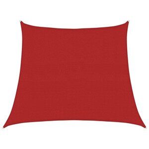 vidaXL Voile d'ombrage 160 g/m² Rouge 3/4x3 m PEHD