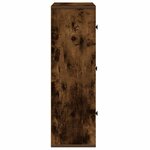 vidaXL Bibliothèque chêne fumé 60x24x76 5 cm bois d'ingénierie