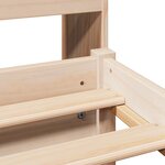 vidaXL Lit bibliothèque sans matelas 140x190 cm bois de pin massif