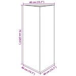 vidaXL Jardinières 2 Pièces triangulaire 40x34 5x70 cm acier corten