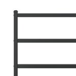 vidaXL Cadre de lit métal sans matelas avec pied de lit noir 140x190cm