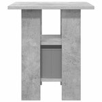 vidaXL Table de chevet 2 pc Gris béton 41 x 40 x 45 cm