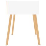 vidaXL Tables de chevet 2 Pièces Blanc brillant 40x40x56 cm Aggloméré