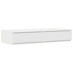 vidaXL Cadre de lit de rangement Blanc 100x200 cm