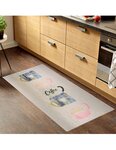 Tapis de cuisine CUP 90 x 130 cm - Rose