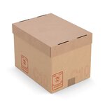 Caisse carton galia brune simple cannelure renforcée 30x20x20 cm (lot de 25)