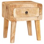 vidaXL Tables d'appoint Marron 40 x 32 x 46 cm bois de manguier massif