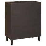 vidaXL Meuble d'appoint avec stockage Noir et or 60 x 33.5 x 75 cm