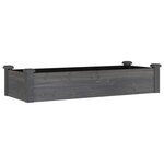 vidaXL Lit surélevé de jardin doublure 120x45x25 cm bois massif sapin