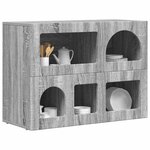 vidaXL Buffet Gris Sonoma 80 5 x 35 x 59 cm Bois d'ingénierie