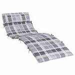 vidaXL Coussin de transat ensoleillé Gris 178 x 60 x 4 cm Tissu Oxford