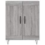 vidaXL Buffet haut Sonoma gris 69 5x34x180 cm Bois d'ingénierie