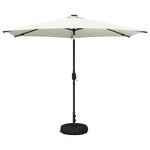 vidaXL Parasol de jardin avec lumières LED et base 300 x 300 cm