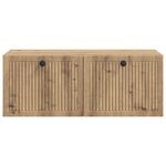 vidaXL Meuble TV mural 78 5 x 41 x 30 cm Chêne artisanal