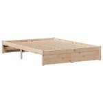 vidaXL Cadre de lit sans matelas 140x190 cm bois de pin massif