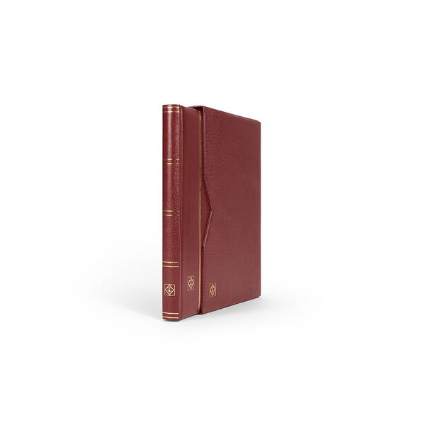 Classeur Premium cuir 32 pages avec étui de protection. Couleur - Bordeaux