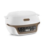 Tefal kd802112 cake factory+ machine intelligente a gâteau - blanc / marron métallisé