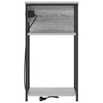 vidaXL Cabinet de chevet Sonoma gris 28.1 x 40.9 x 75 cm