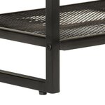 vidaXL Banc à chaussures 110x35x45 cm bois massif d'acacia et fer