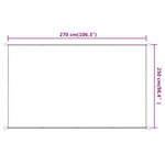 vidaXL Auvent vertical Bleu 250x270 cm Tissu oxford