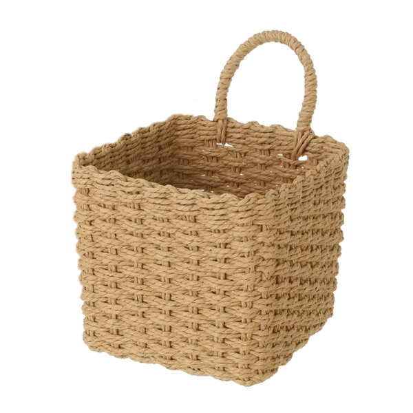 Panière en fibre de papier tressée - beige