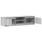 vidaXL Meuble TV Sonoma gris 140x40x35 5 cm Bois d'ingénierie