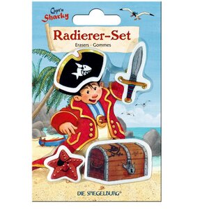 Coppenrath Verlag 12050 - Set de gommes Capt'n Sharky