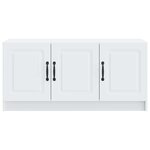 vidaXL Meuble TV Blanc 99 x 34 5 x 47 cm Bois d'ingénierie