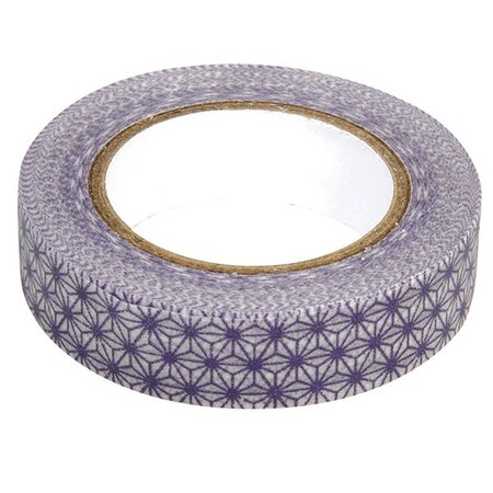 Washi Tape étoiles blanc-violet