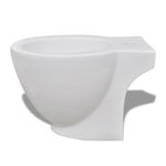 vidaXL Bidet rond Céramique haute qualité Blanc