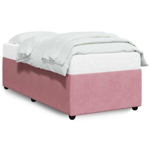 vidaXL Cadre de lit sans matelas rose 100x200 cm velours