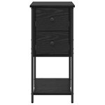 vidaXL Cabinet de chevet Chêne noir 32 x 42 x 70 cm Bois d'ingénierie