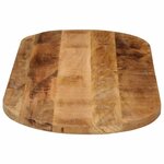 vidaXL Dessus de table 110x40x3 8cm ovale bois massif de manguier brut