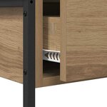 vidaXL Table console avec tiroir Chêne artisanal 75 x 34 5 x 75 cm