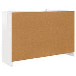 vidaXL Buffet Blanc brillant 100 x 30 x 65 6 Bois d'ingénierie