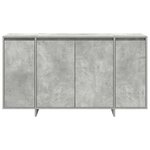 vidaXL Buffet Gris béton 135 x 41 x 75 cm Bois d'ingénierie