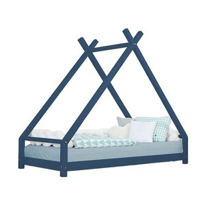 Lit tipi enfant TAHUKA 140 x 200 bleu marine
