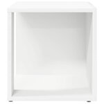 vidaXL Tables d'appoint 33 x 33 x 34 cm Engineered wood Blanc