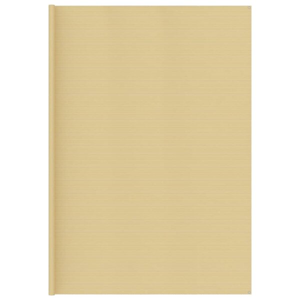 vidaXL Tapis de tente 400x400 cm Beige