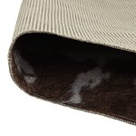 vidaXL Tapis marron et blanc motif vache lavable antidérapant