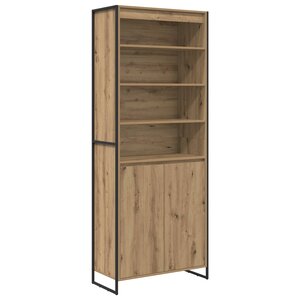vidaXL Armoires Hautes 2 Pièces Chêne artisan 79 x 36 x 200 cm