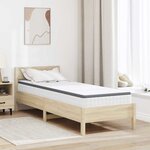 vidaXL Matelas Blanc et Gris 70 x 200 cm Printemps Bonell
