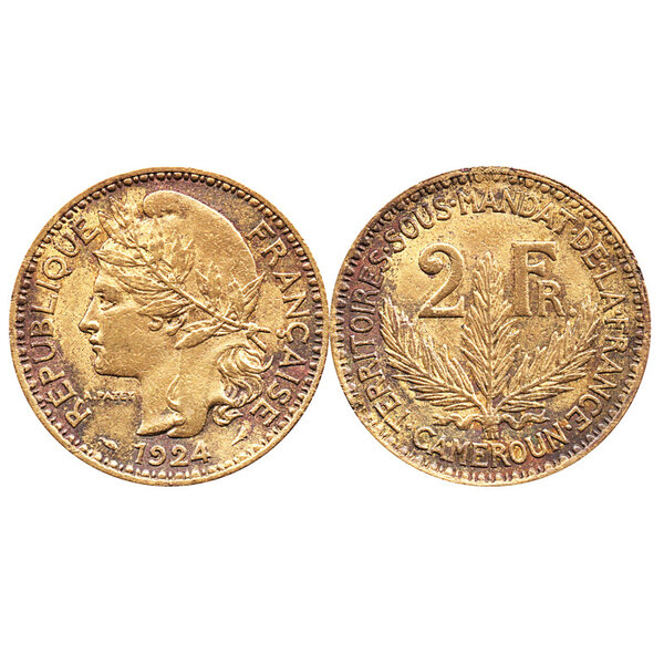 Cameroun français territoire sous mandat - 2 francs
