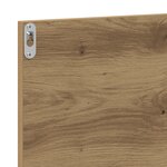 Miroir de salle de bain vidaXL en chêne artisanal 90x10 5x37 cm en bois d'ingénierie