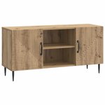 vidaXL Meuble TV 102 x 34 5 x 50 cm Chêne artisanal Bois d'ingénierie